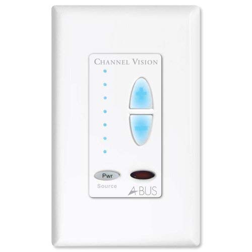 Channel Vision A-BUS 1-Source Amplified Keypad, White (AB-135W)