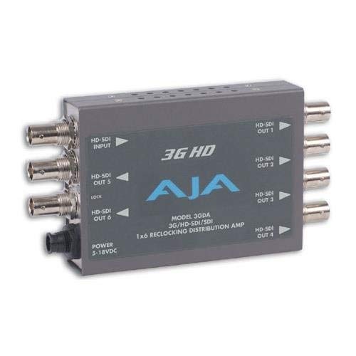 AJA 3GDA 1x6 3G/HD/SD Reclocking Distribution Amplifier