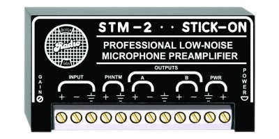 RDL STM-2 Adjustable Gain Microphone Preamplifier - 35 To 65 dB Gain