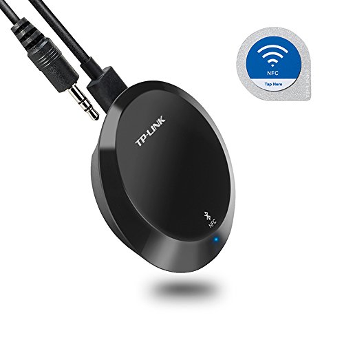 TP-Link NFC-Enabled Bluetooth 4.1 Receiver, Wireless Audio Adapter Streaming Music from Echo Smart Phone Tablet PC to Home Car Stereo Sound System (HA100)