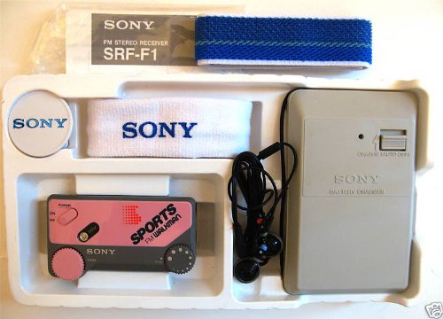 SONY SRF-F1 SPORTSBAND FM STEREO RECEIVER -PINK COLOR-