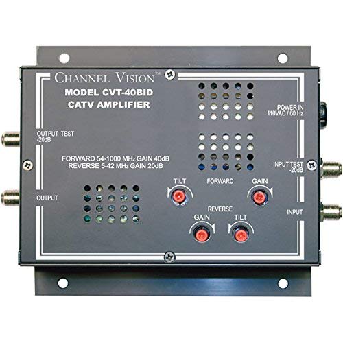 Channel Vision CVT-40BID 40dBmV Amplifier