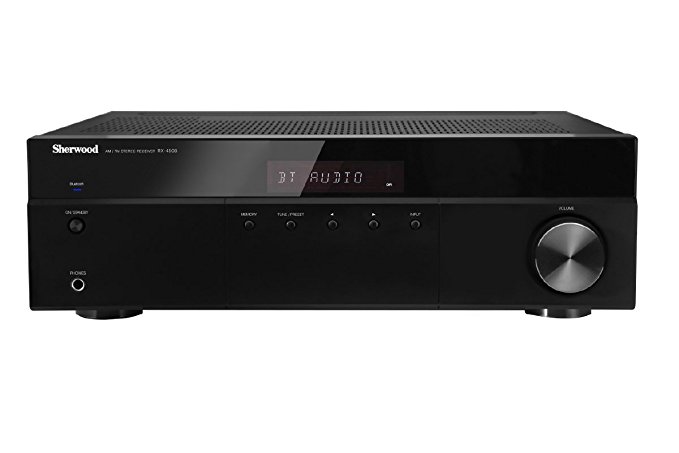 Sherwood RX4508 200W AM/FM Stereo Receiver with Bluetooth, Black