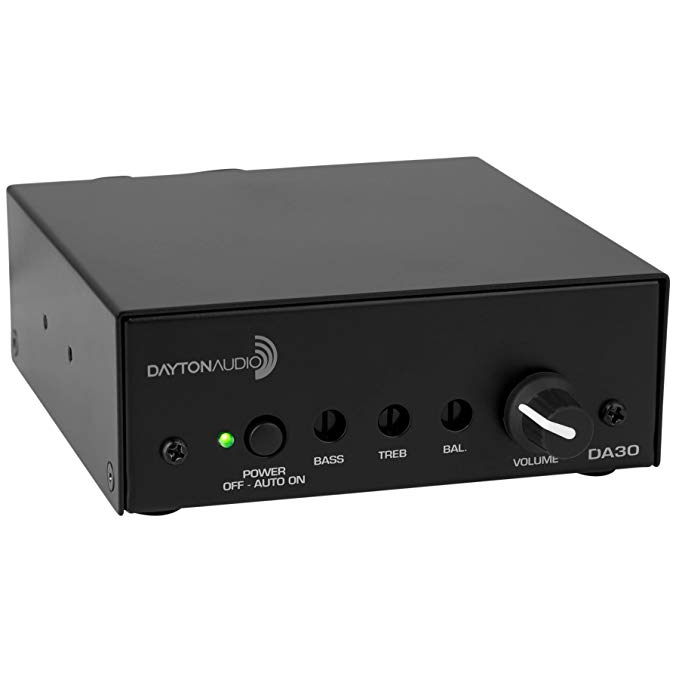 Dayton AudioDA30 2x15W Class D Bridgeable Mini Amplifier (Black)