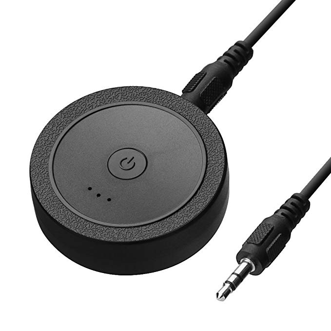Giaride Portable Bluetooth 4.1 Transmitter Receiver (AptX for Both TX & RX, Low Latency, 2 Devices Simultaneously) 2-in-1 Wireless 3.5mm Aux Adapter for TV PC Car Speakers Audio Music Sound System