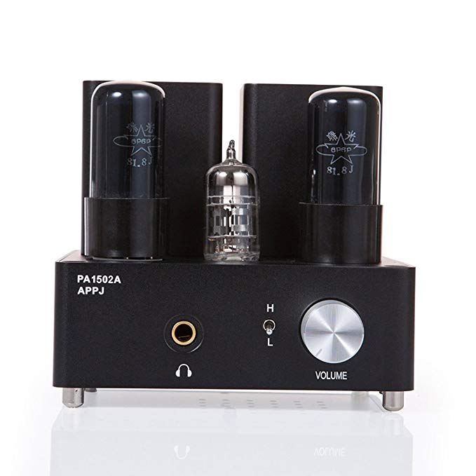 Gemtune APPJ PA1502A 6N4+6P6P tube headphone amplifier (Black)