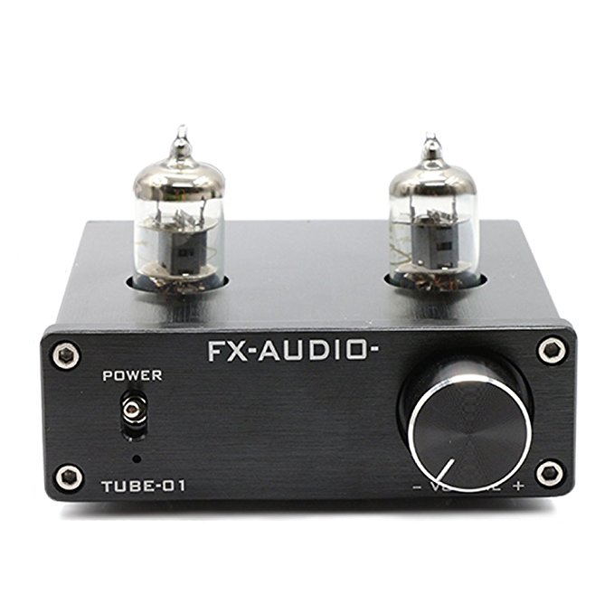 FX Audio TUBE-01 6J1 Tube Buffer HIFI Preamplifier (Black)