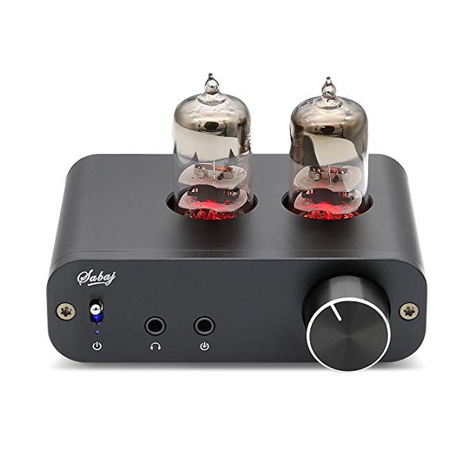 Sabaj PHA3 Vacuum Tube Headphone Amplifier 2X6J9 Low Ground Noise Integrated Stereo Amp Audio HiFi Output Protection for Headphone