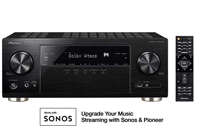 Pioneer Surround Sound Audio & Video Component Receiver Black (VSX-933)