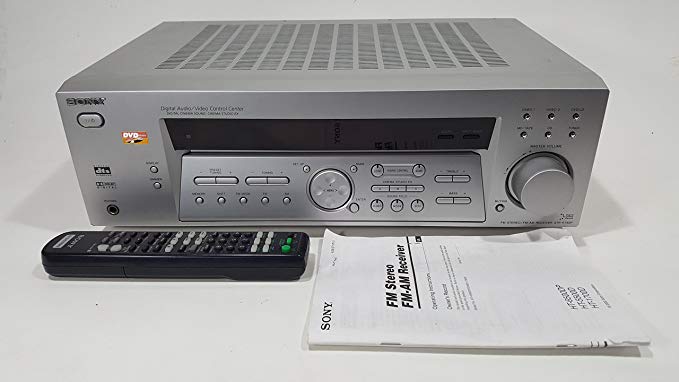 SONY STR-K740P SILVER FM STEREO FM AM RECEIVER 5.1 CHANNEL DIGITAL AUDIO/VIDEO CONTROL CENTER 80 WATTS