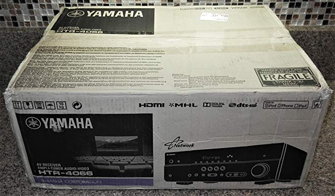 Yamaha HTR-4066BL 5.1-Channel 575-Watt Audio/Video Receiver, Black