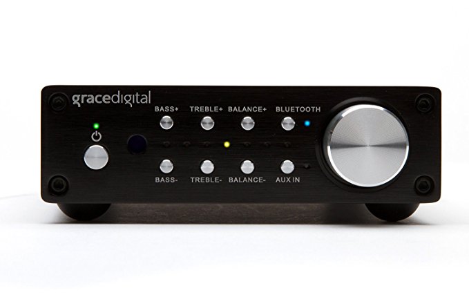 Grace Digital GDI-BTAR513 100 Watt Digital Integrated Stereo Amplifier with Built-In AptX Bluetooth Wireless Stereo Receiver